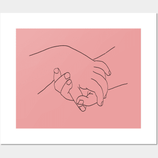 Picasso Line Art - Hands Posters and Art